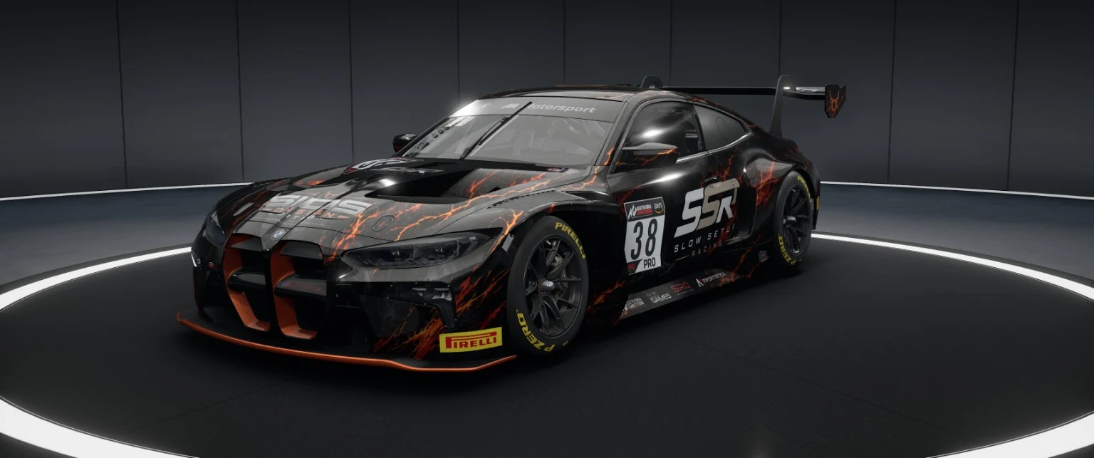 BMW M4 GT3 auf dem virtuellen Showroom