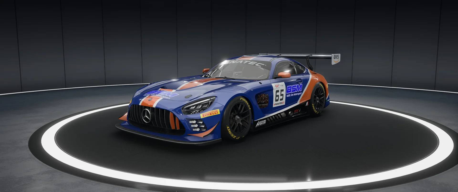 BALTIC SIM MOTORSPORT Mercedes – Original-Livery, Ansicht 1