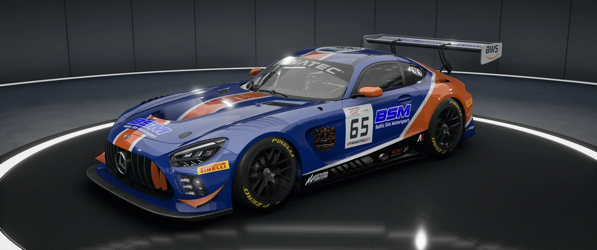 BALTIC SIM MOTORSPORT Mercedes – Original-Livery, Ansicht 4
