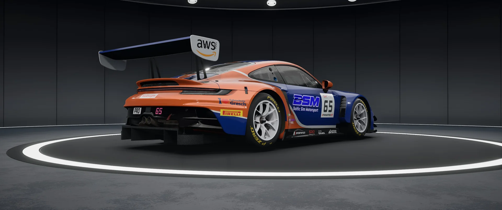 BALTIC SIM MOTORSPORT Porsche – Original-Livery, Ansicht 1