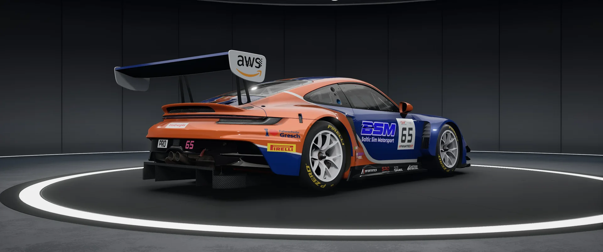 BALTIC SIM MOTORSPORT Porsche – Original-Livery, Ansicht 4
