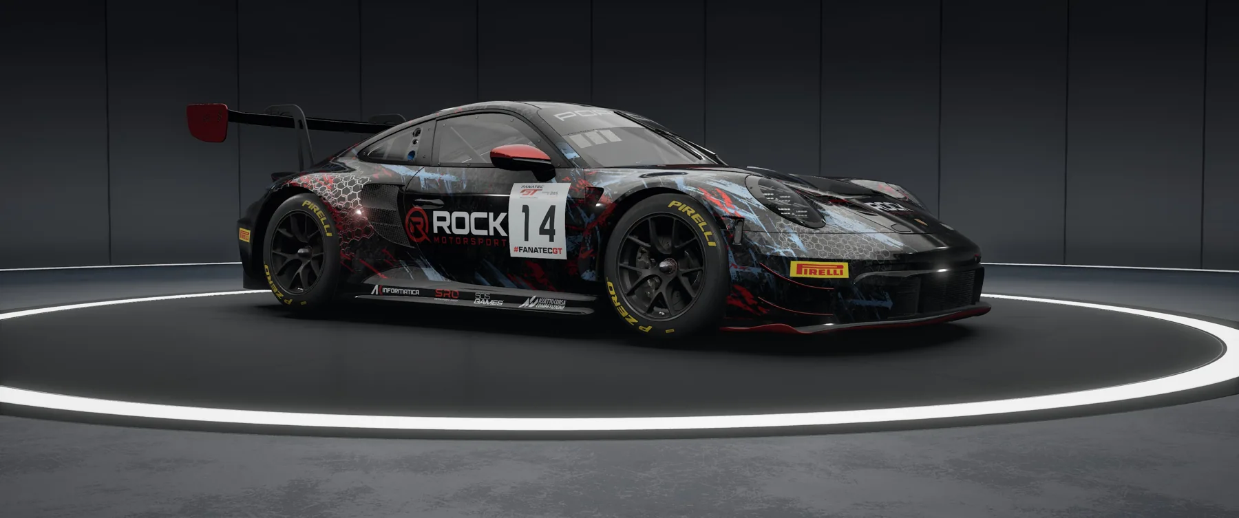 Rock Motorsport Porsche – Original-Livery, Ansicht 3