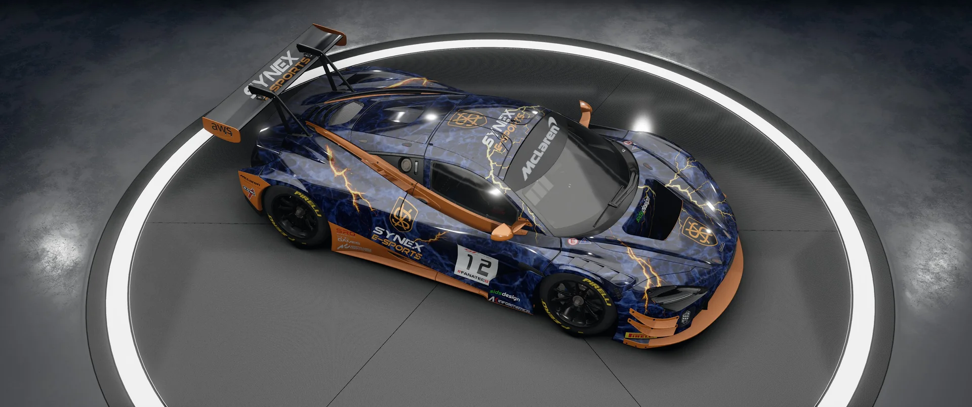 SYNEX ESPORTS McLaren – Original-Livery, Ansicht 1
