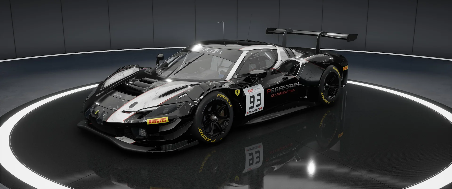 TEAM PERFECTUM Ferrari 296 – Original-Livery, Ansicht 1