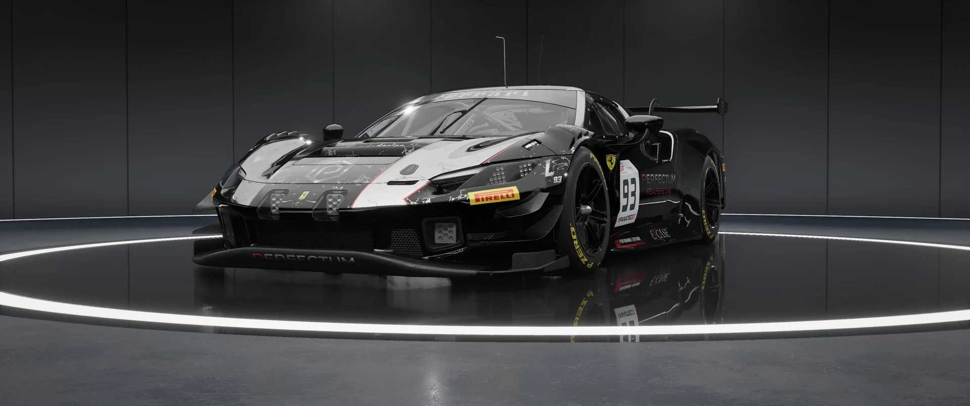 TEAM PERFECTUM Ferrari 296 – Original-Livery, Ansicht 5